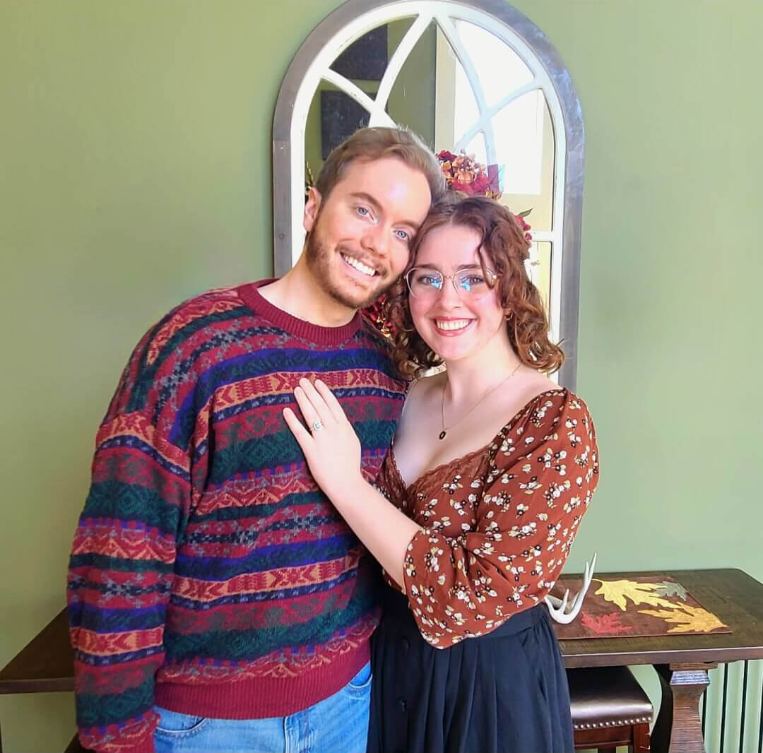 Me and my fiancée, Bridget